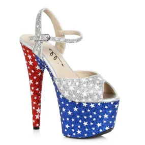 709-PATRIOT 7" Patriotic Star Sandal