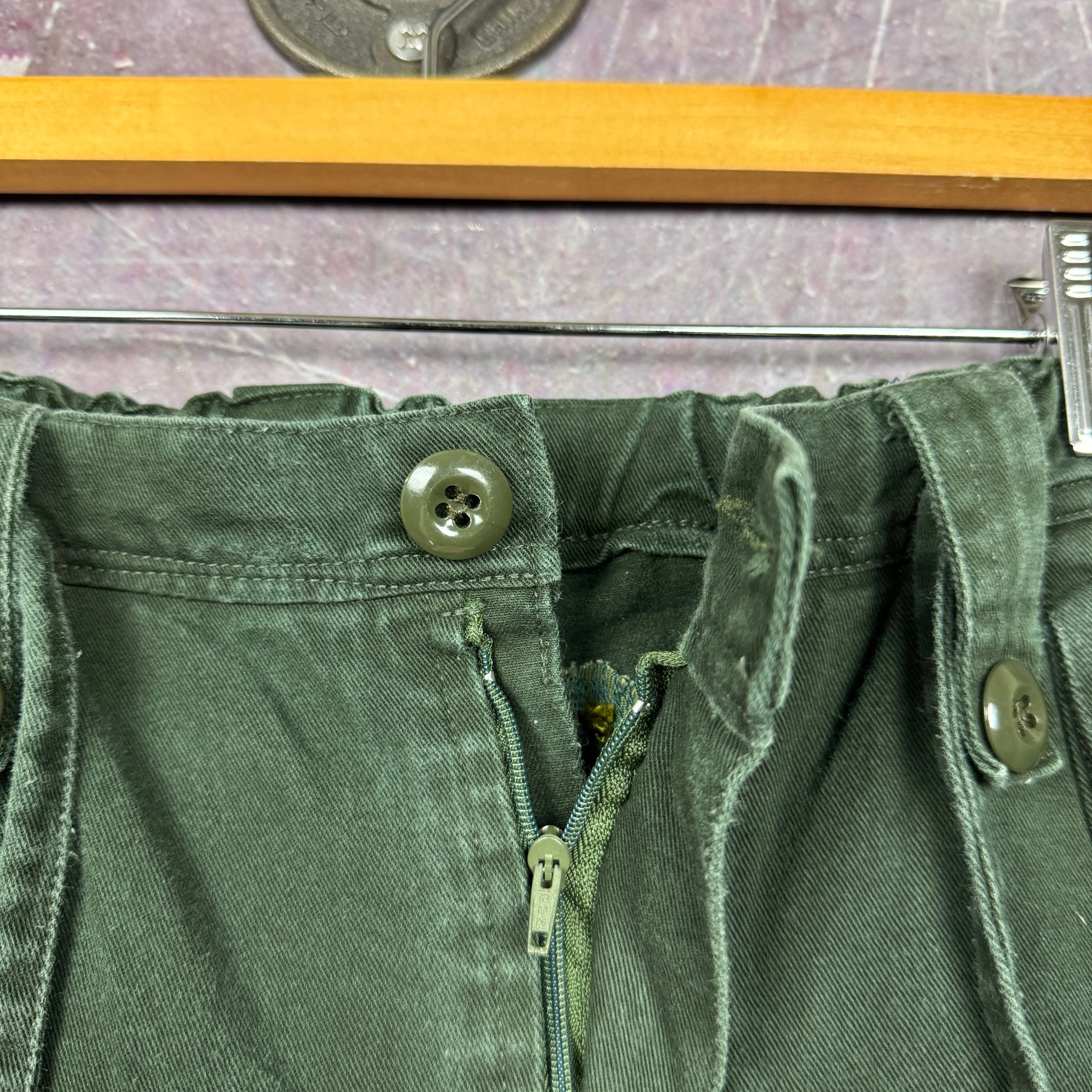 90s Forest Green Oakley Software Zip Off Baggy Cargo Pants 32x31 2254