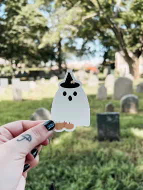 Boo the Witchy Ghost Sticker