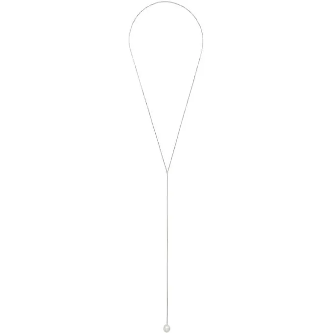 Bottega Veneta Silver Belt Necklace