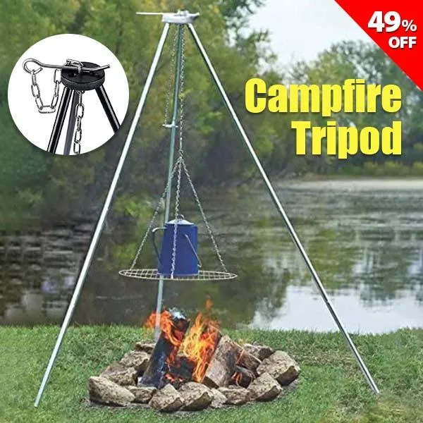 Campfire Tripod- Essential outdoor kitchen accessory