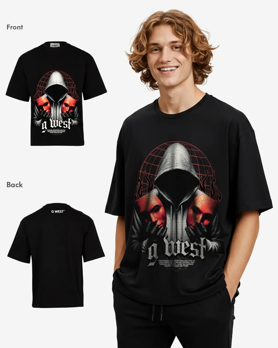 G-WEST DOUBLE FACED OVERSIZED TEE GWROJMT141