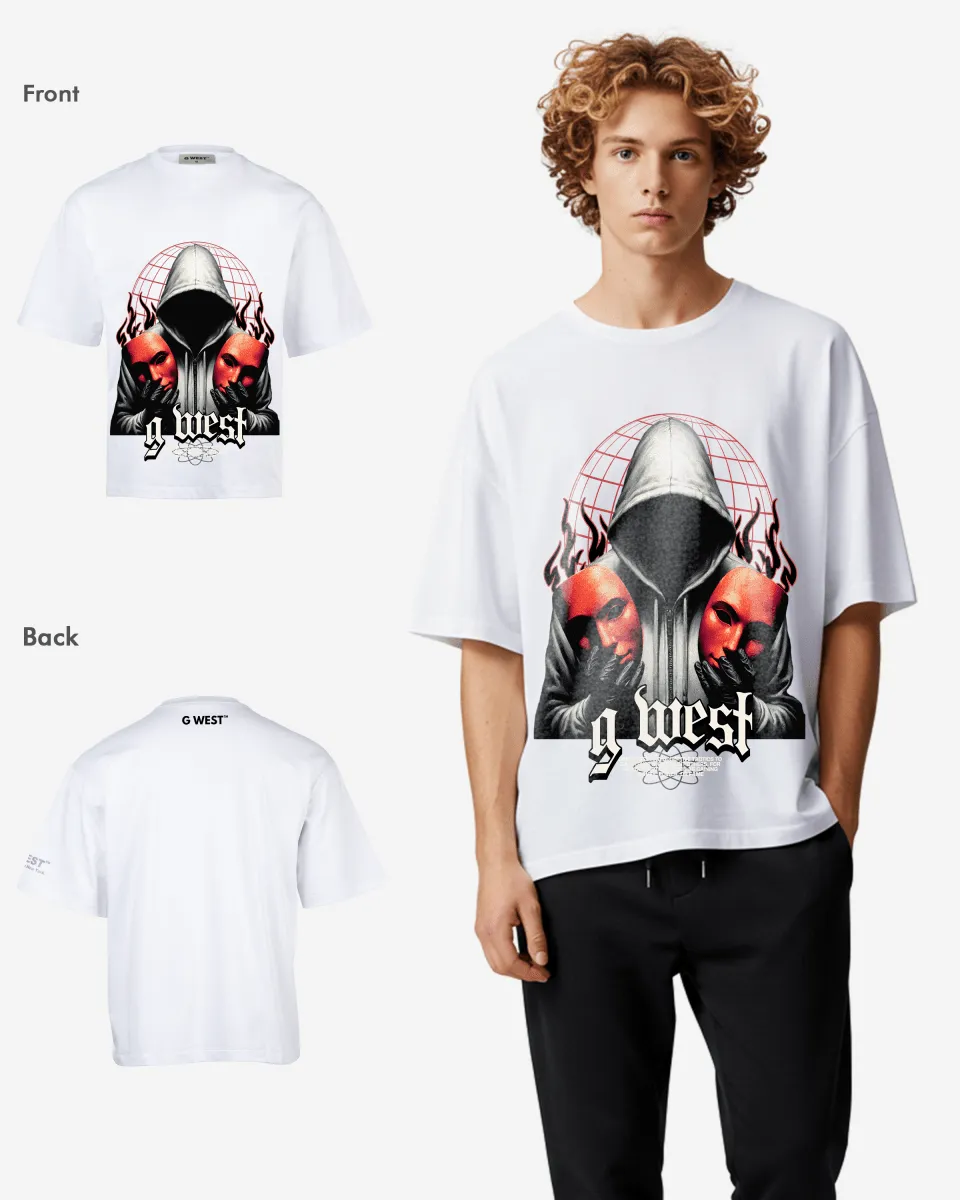 G-WEST DOUBLE FACED OVERSIZED TEE GWROJMT141