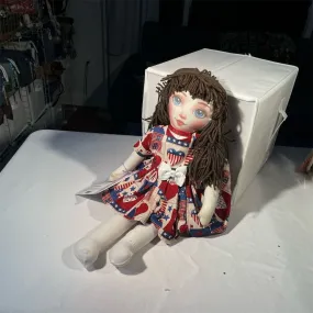 Handmade Patriotic Rag Doll "Daisy Doodlebug" by Lidia’s Dolls
