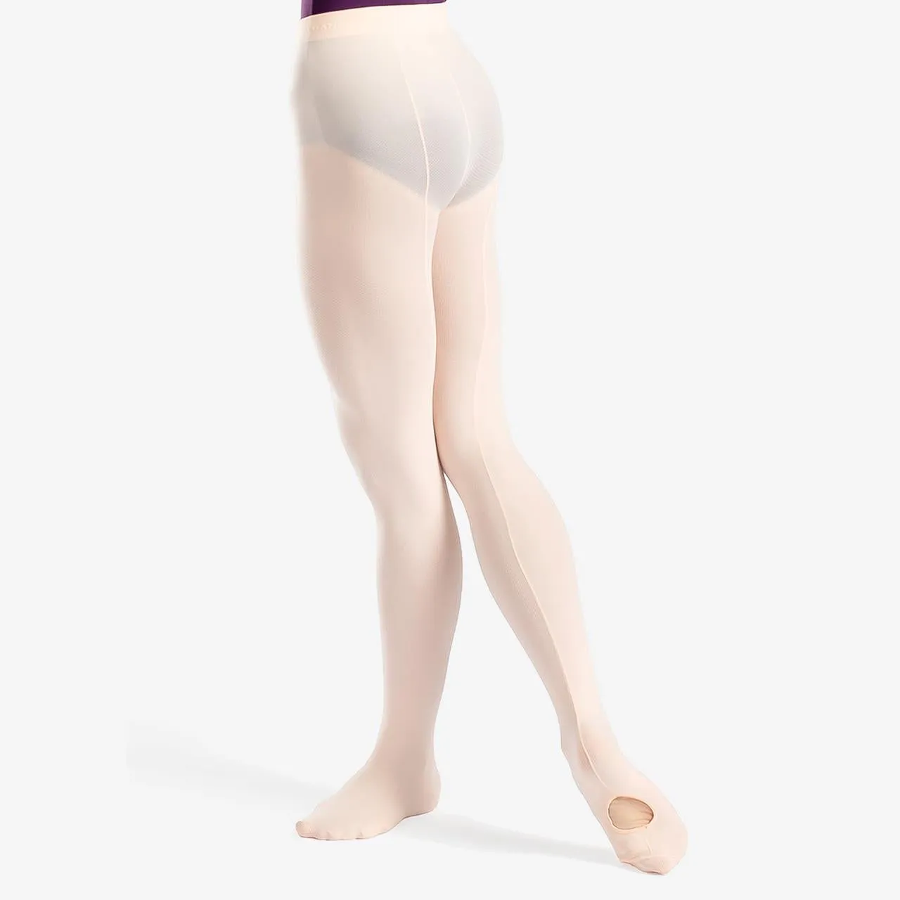 Mesh Seamed Convertible Tights - Child