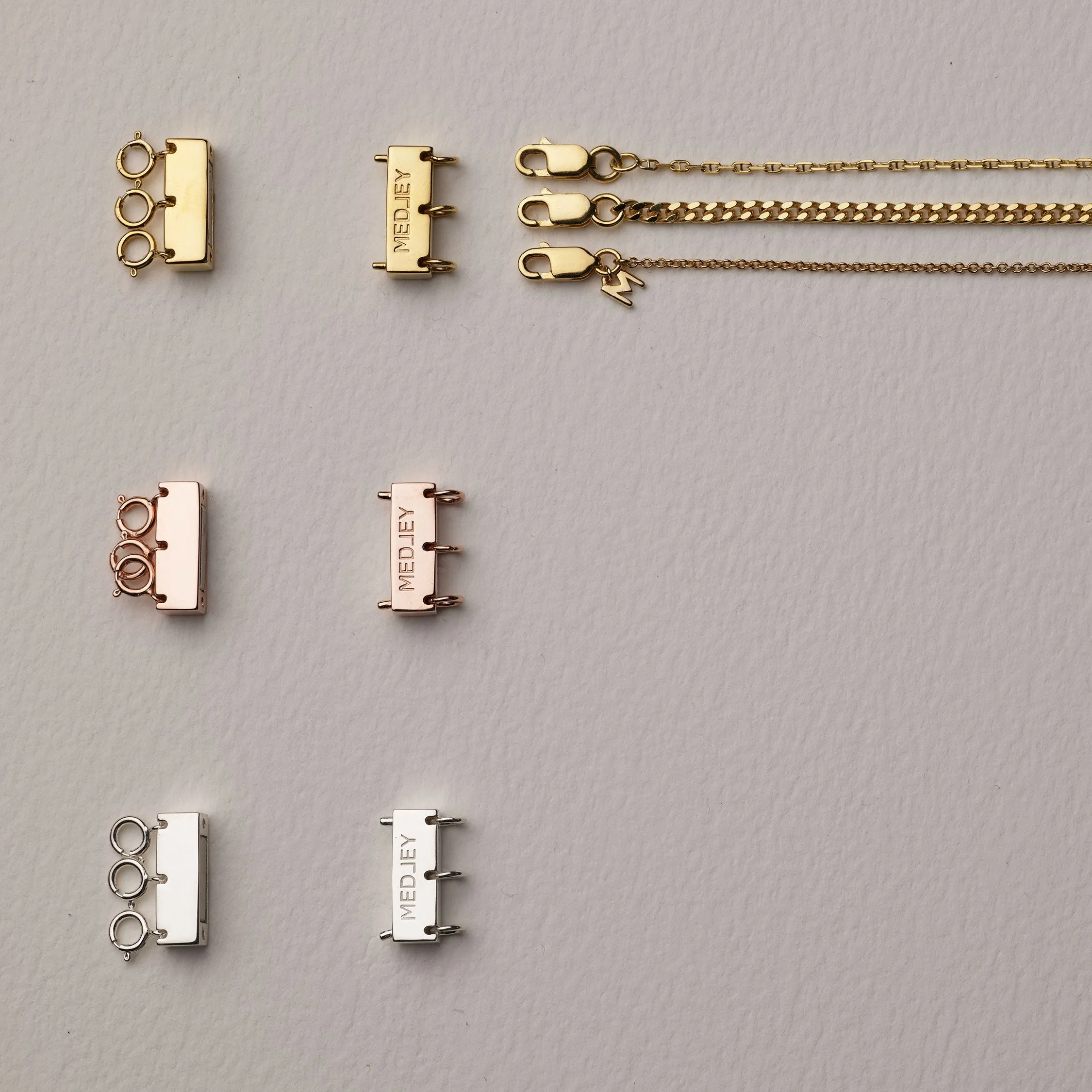 Multi Layered Necklace Connector in Gold