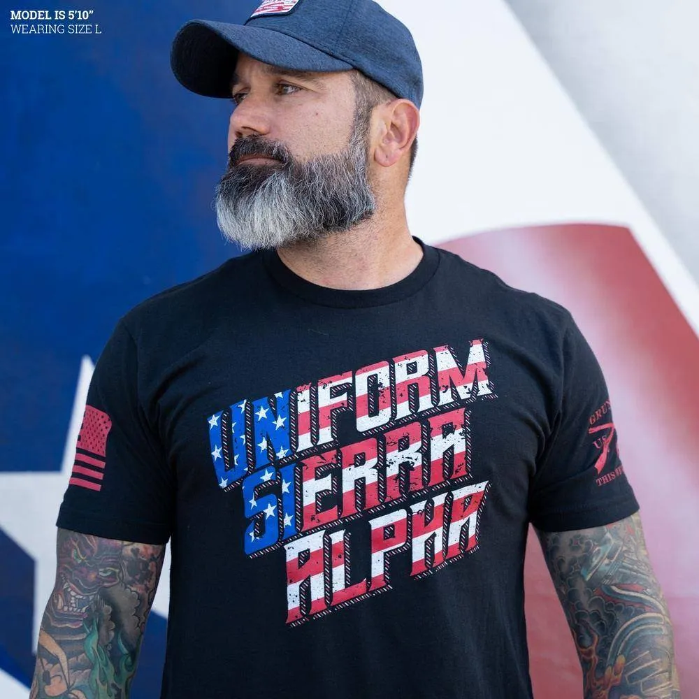 USA T-Shirt - Black